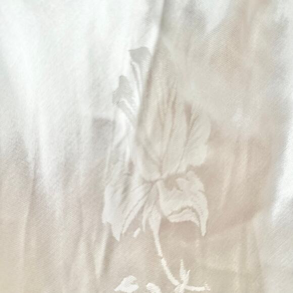 Majorelle Ivory White Averie Floral Jacquard Satin Midi Slip Drape Neck Dress XL - Picture 7 of 12